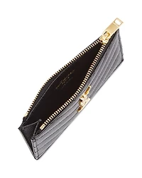 Cassandre Matelasse Fragments Zipped Card Case Grain De Poudre Embossed Leather