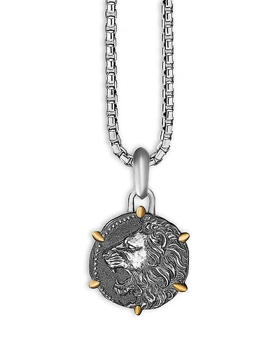 David Yurman Sterling Silver & 18K Yellow Gold Zodiac Leo Amulet Enhancer