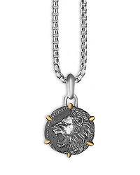 David Yurman Sterling Silver & 18K Yellow Gold Zodiac Leo Amulet Enhancer