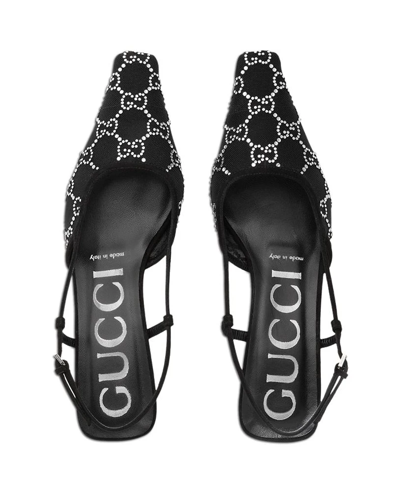 Women's GG Pointed Toe Slingback Pumps