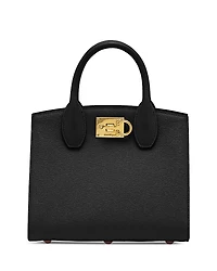 Salvatore Ferragamo Studio Box Mini Leather Top Handle Bag