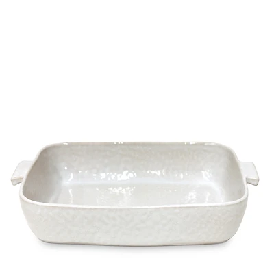 Carmel Ceramica Cozina Rectangular Baker, White