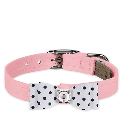 Susan Lanci Designs Houndstooth Big Bow 1/2 Collar