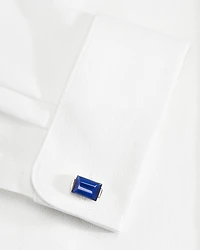 Curve Montana Blue Rectangle Cuff Links