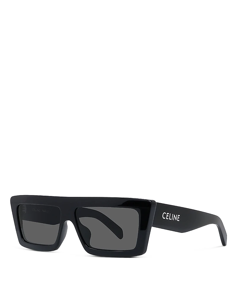 Celine Monochroms Rectangular Sunglasses, 57mm