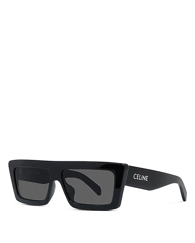 Celine Monochroms Rectangular Sunglasses, 57mm