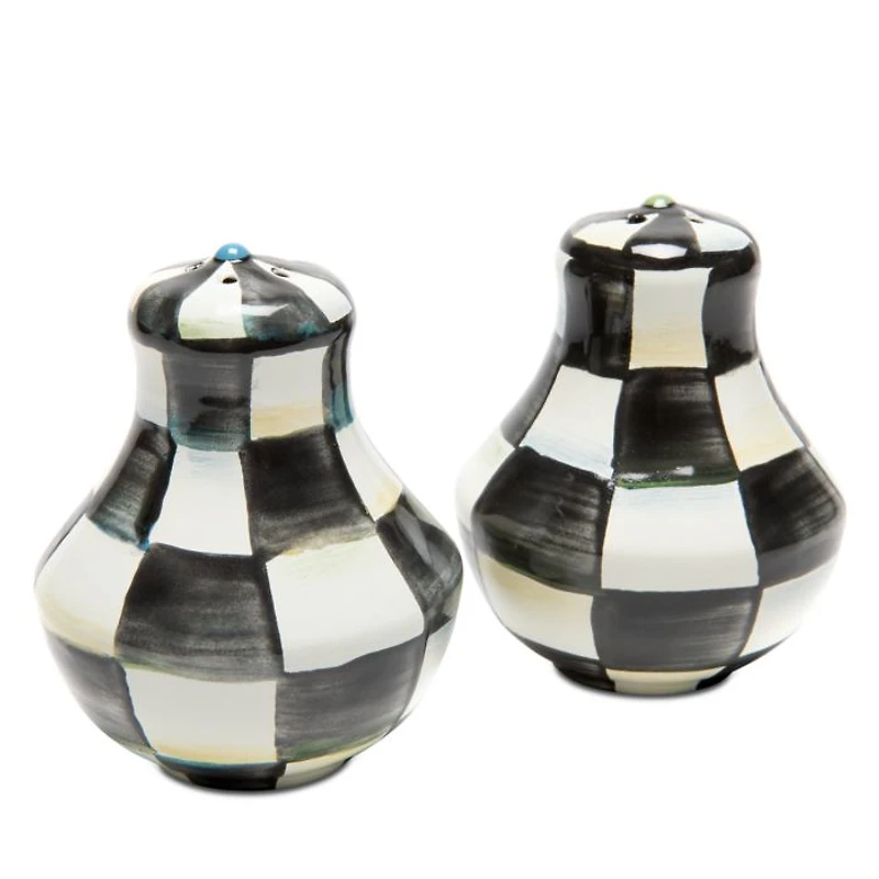 Courtly Check® Enamel Salt & Pepper Shakers
