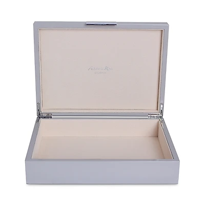 Addison Ross High Gloss Lacquer Box with Silver