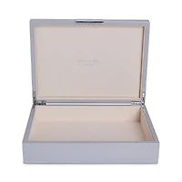 Addison Ross High Gloss Lacquer Box with Silver