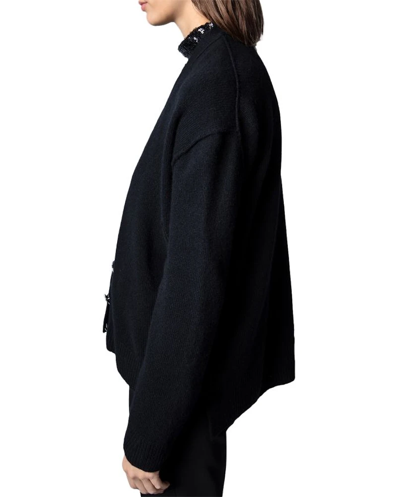 Star Button Cardigan