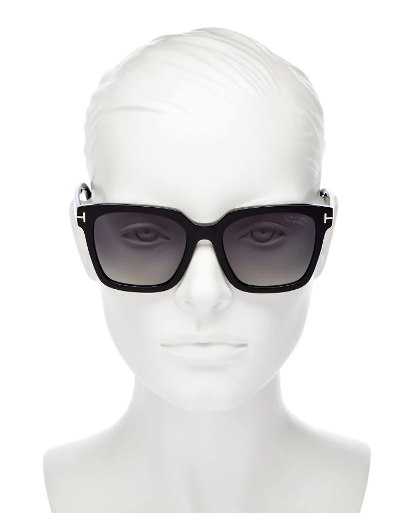 Selby Polarized Square Sunglasses, 54mm