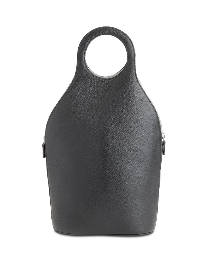 Leather Wine Tote