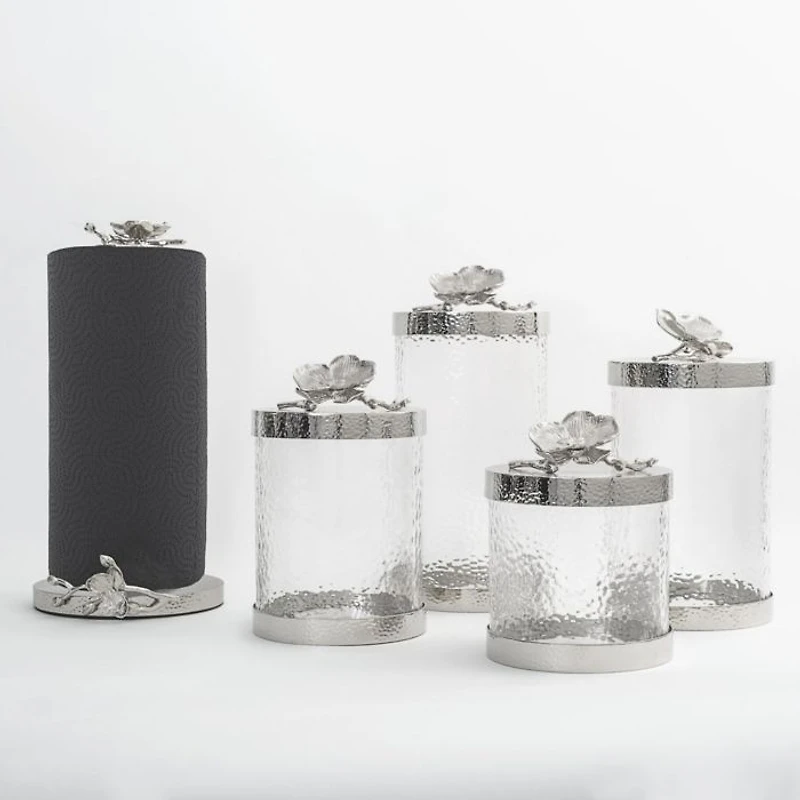 White Orchid Canisters