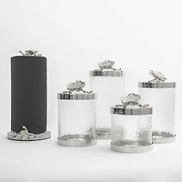 White Orchid Canisters