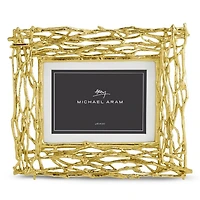 Gold-Tone Twig Frame, 7" x 5"