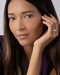 LAGOS 18K Green Gold & Sterling Silver Embrace Collection Diamond Caviar Ring