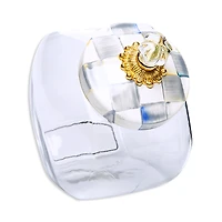 Mackenzie-Childs Sterling Check Cookie Jar