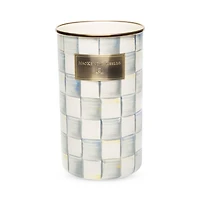 Sterling Check Enamel Utensil Holder