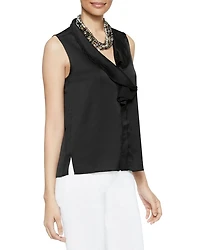 Ruffle Neck Tank Top