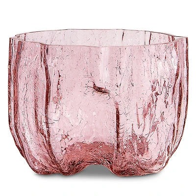 Kosta Boda Crackle Low Vase