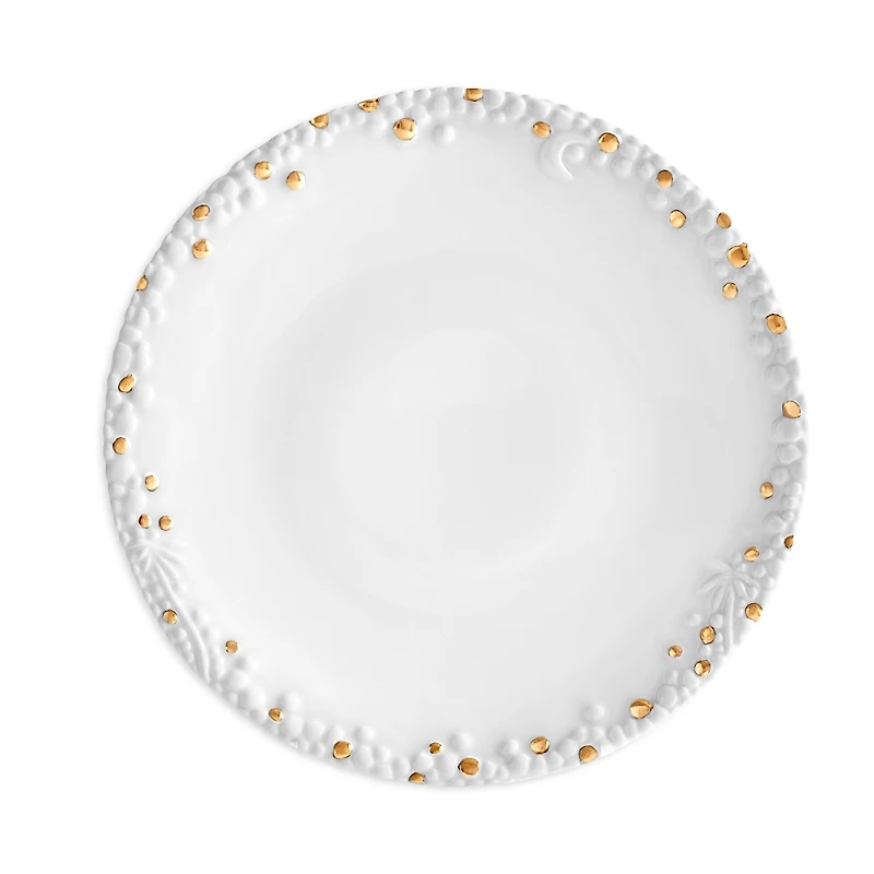 L'Objet Haas Mojave Dessert Plate with Gold Accents