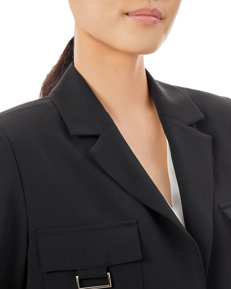 Soft Crepe Cropped Blazer