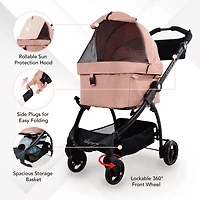 New Cleo Travel System Pet Stroller, 3-in-1 Dog Stroller, Pet Carrier, Dog Stroller