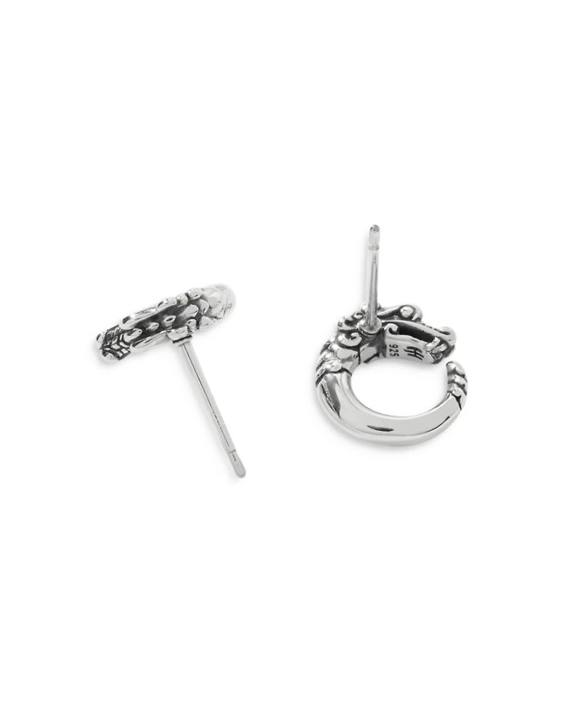 Sterling Silver Legends Naga Stud Earrings