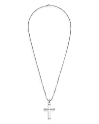 Sterling Silver Classic Chain Cross Pendant Necklace