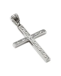 Sterling Silver Classic Chain Jawan Cross Pendant Necklace, 20"