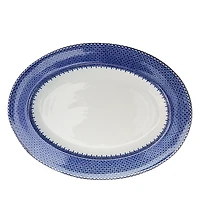 Mottahedeh Blue Lace Oval Platter