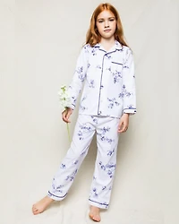 Girls' Indigo Floral Pajama Set - Baby, Little Kid, Big Kid