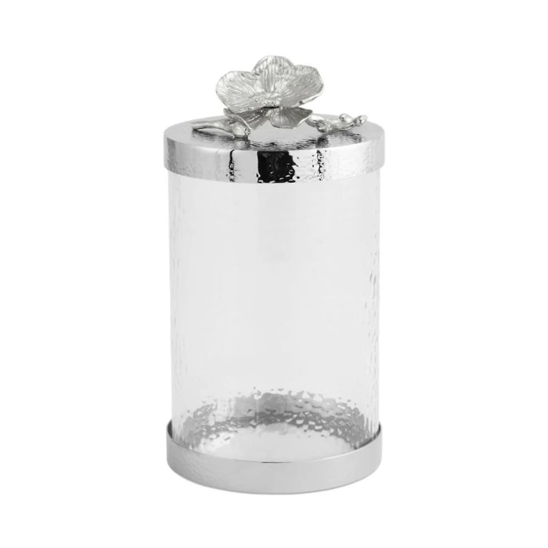 White Orchid Canisters