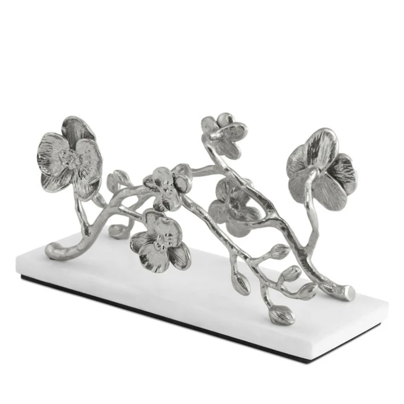 White Orchid Vertical Napkin Holder