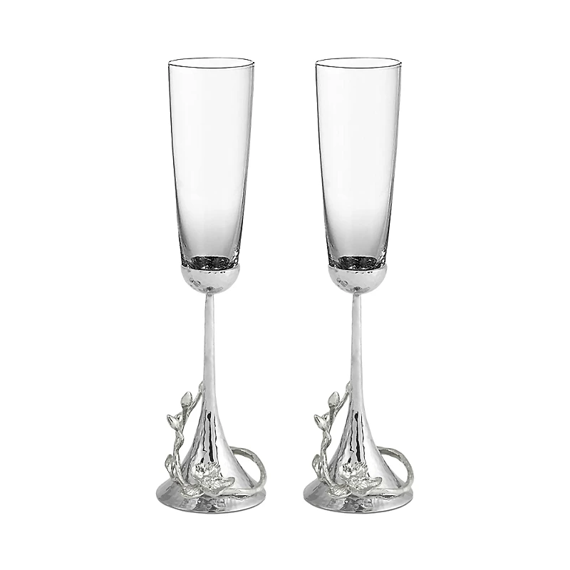 Michael Aram White Orchid Toasting Flute