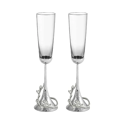 Michael Aram White Orchid Toasting Flute