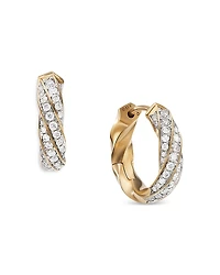 David Yurman Cable Edge Huggie Hoop Earrings