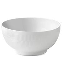 Royal Copenhagen White Fluted Plain Serving Bowl