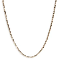 David Yurman 18K Yellow Gold Small Box Chain Necklace 41.5, 2.7mm