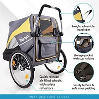 Hercules Large Pet Stroller for One Large or Multiple Medium Dogs