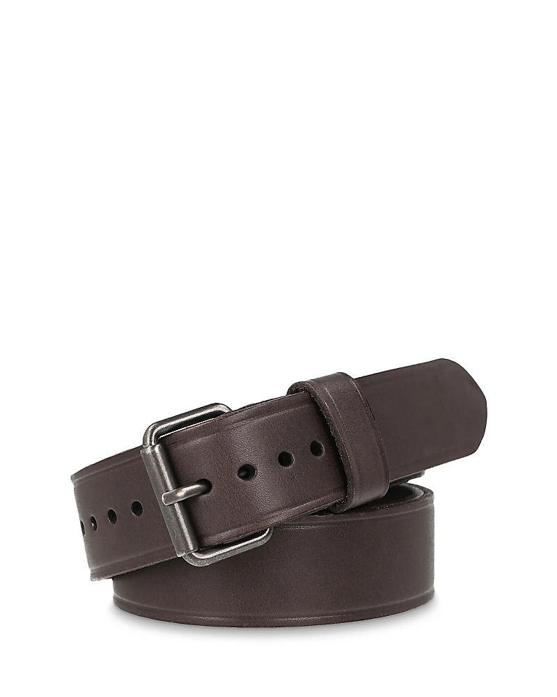 Allsaints Men's Heat Creased Leather Belt