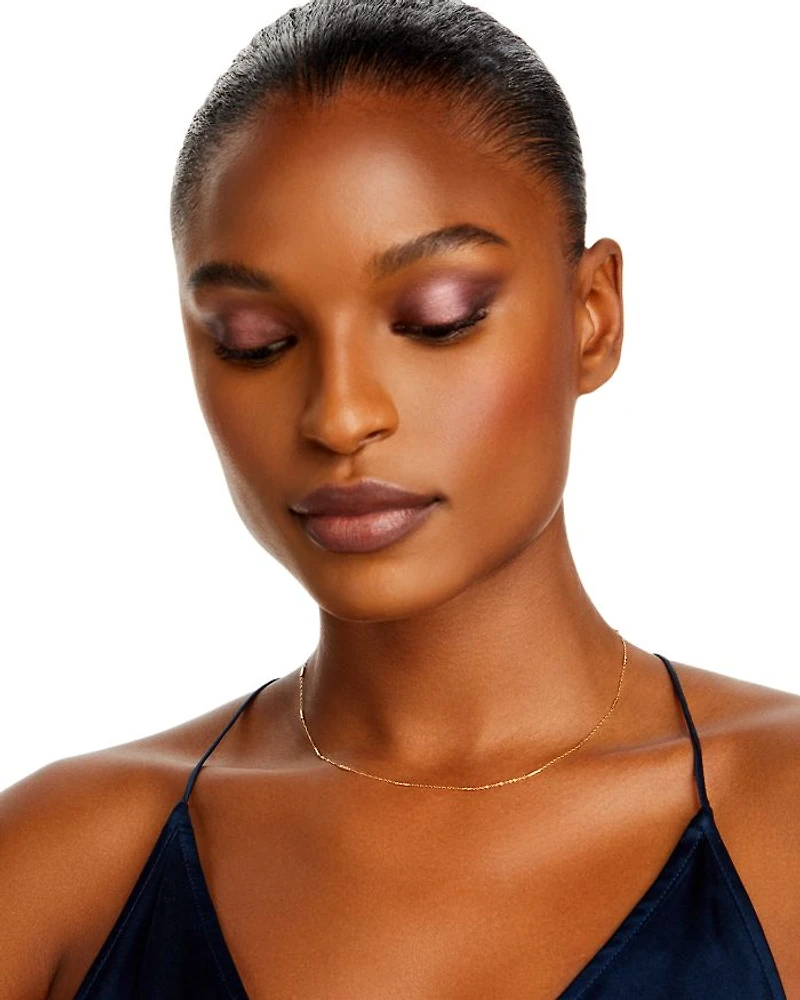 Bar Station Necklace in 14K Yellow Gold, 16" - Exclusive