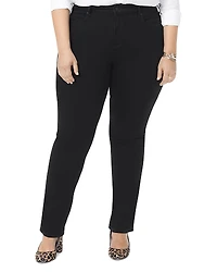 Nydj Plus Marilyn High Rise Straight Jeans