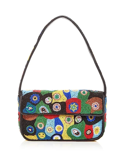 Staud Tommy Beaded Shoulder Bag