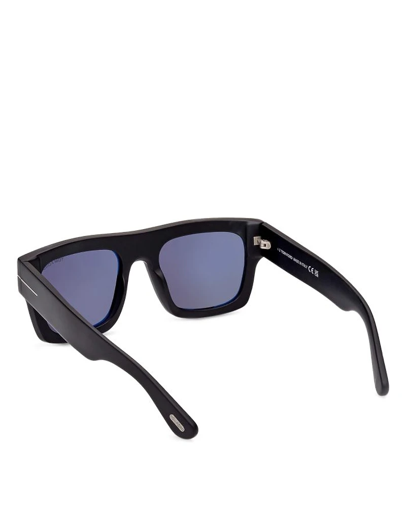 Fausto Geometric Sunglasses, 53mm