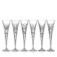 Waterford Winter Wonders Series Mixed Flutes, Set of 6