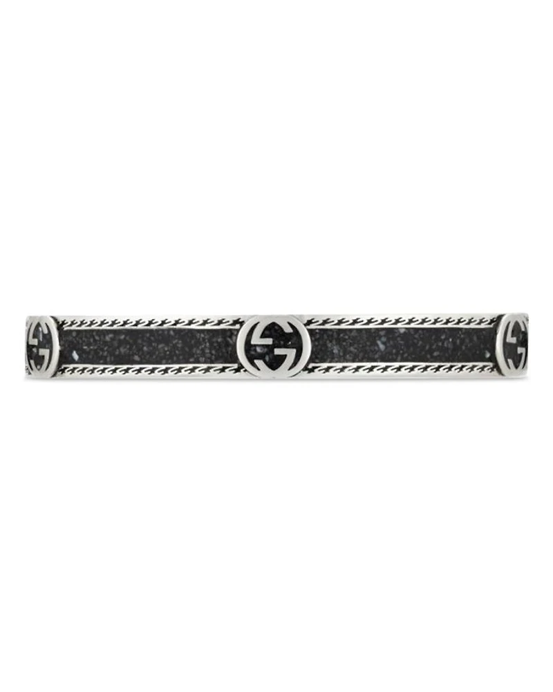 Silver Interlocked G Cuff Bracelet