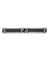 Silver Interlocked G Cuff Bracelet