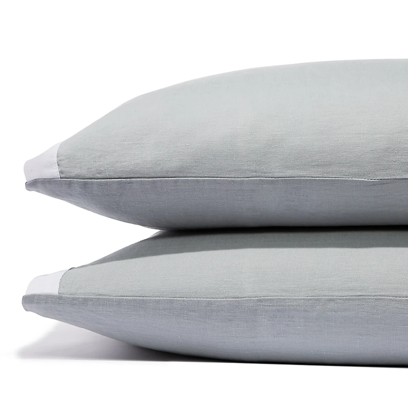 Amalia Home Collection Stonewashed Linen Standard Pillowcase, Pair