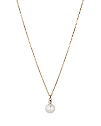 Nadri Cubic Zirconia & Nacre Pearl Pendant Necklace, 16-18